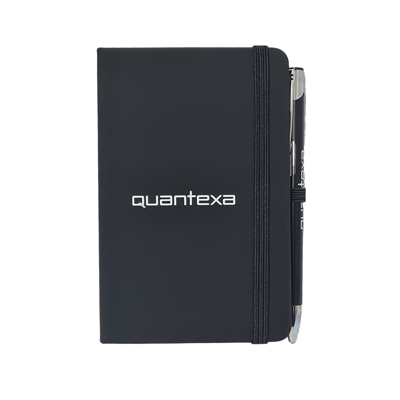 A6 Notebook and Pen - Black