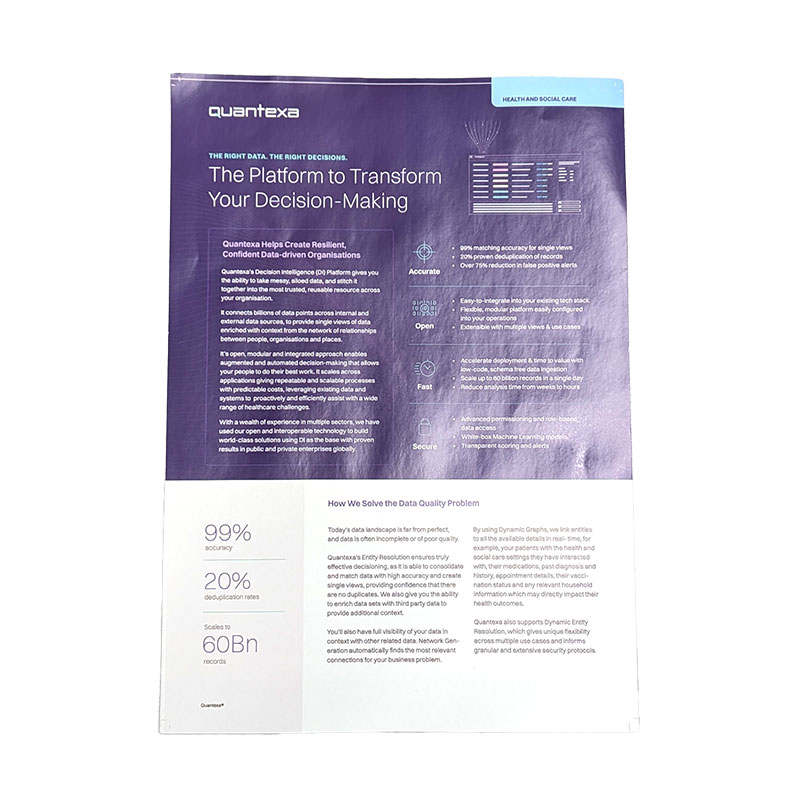 A4 Flyer - The Platform to Transform (Health and Social Care)